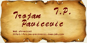Trojan Pavičević vizit kartica